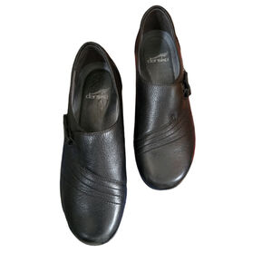 Women's Dansko Franny Black Leather Flats & Loafers size 39